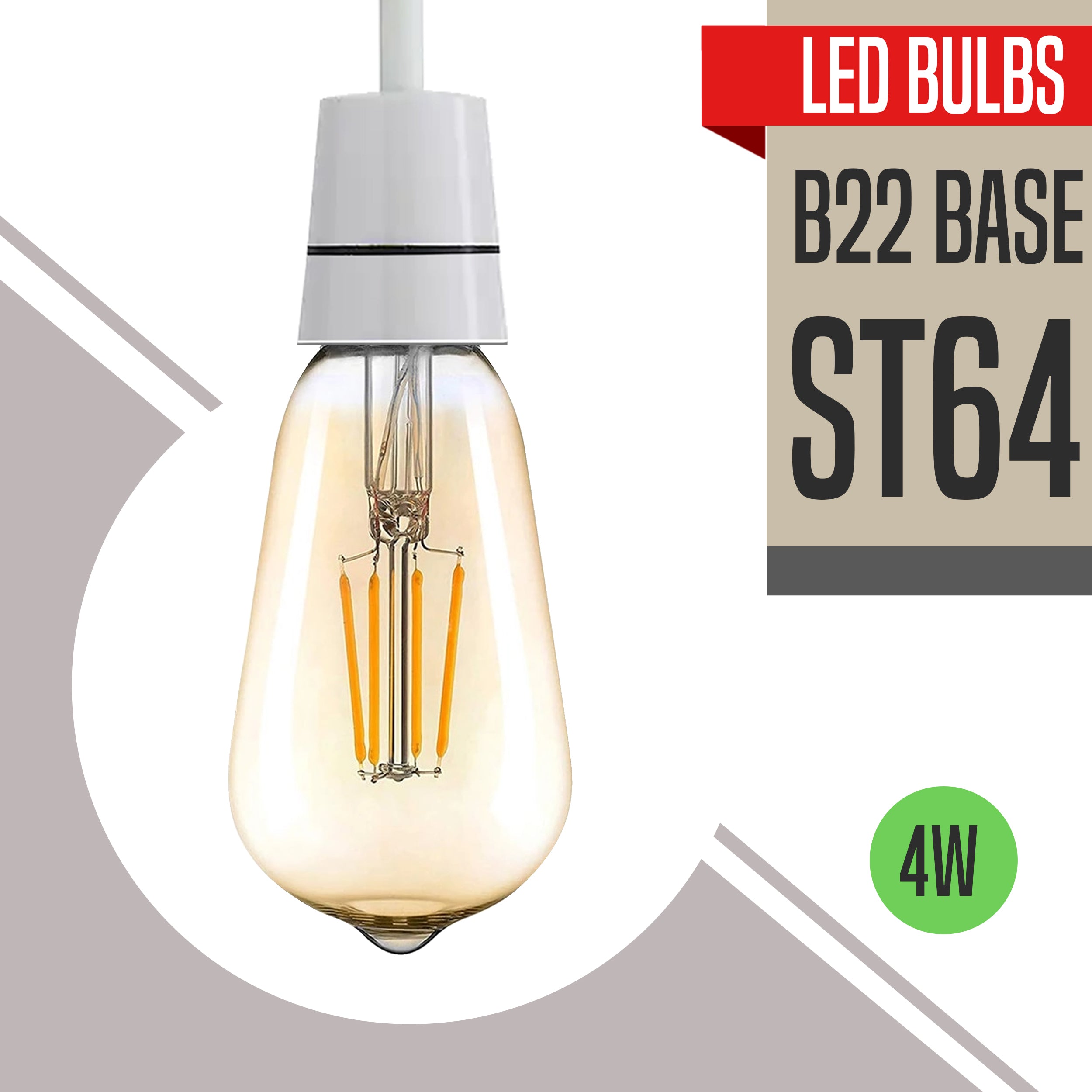 LED B22 Base Vintage Edison Filament  Bulbs(Energy Saving)~4104