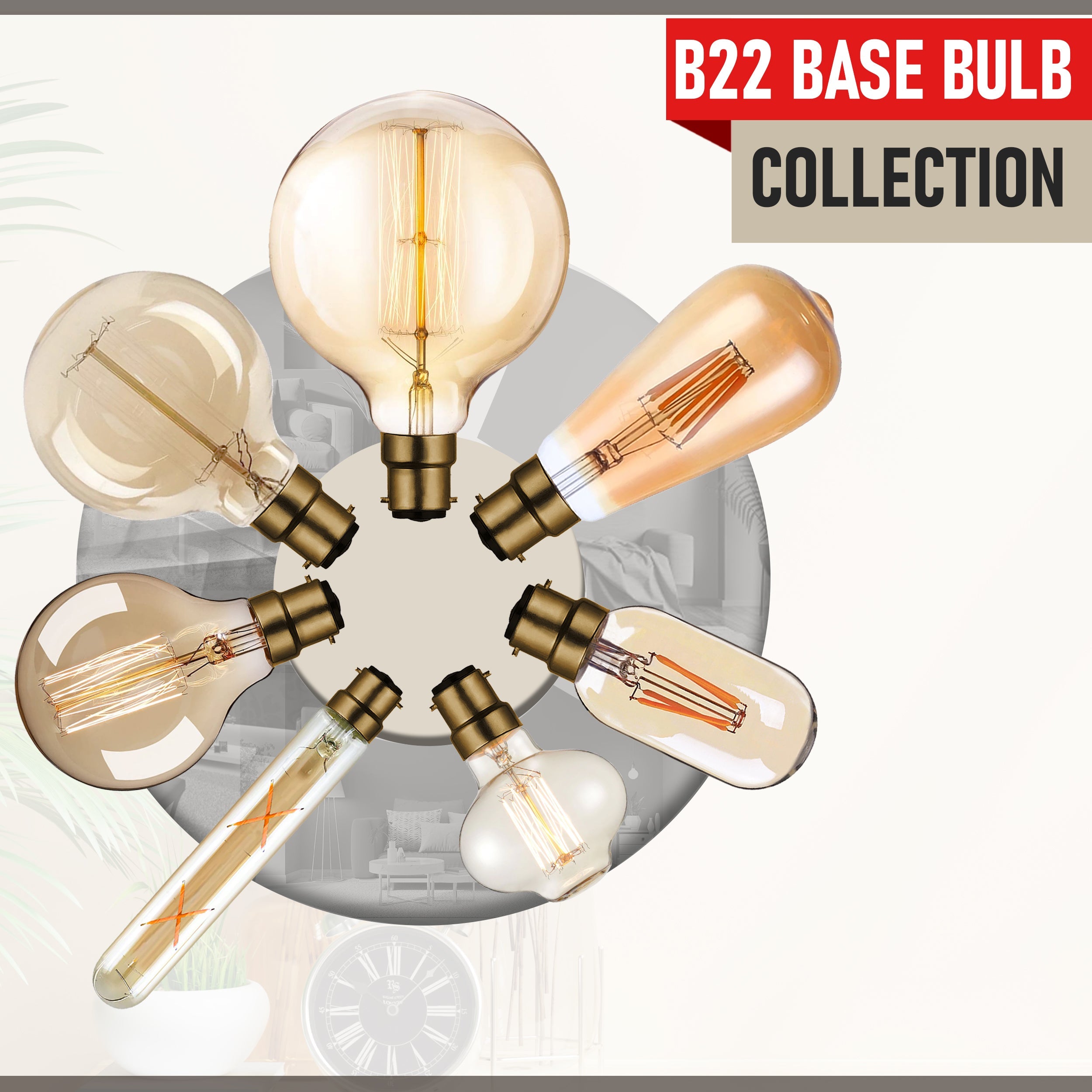 LED B22 Base Vintage Edison Filament  Bulbs(Energy Saving)~4104